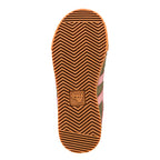 Brown rubber trainer sole with chevron tread pattern and Gola logo