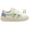 Gola Classics Kids' Grandslam Trident Strap Trainers - White/Patina Green/Pearl Pink