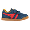 Gola Classics Kids' Harrier Strap Trainers - Navy/Red/Sun