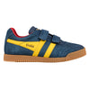 Gola Classics Kids' Harrier Strap Trainers - Navy/Sun/Red