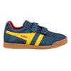 Gola Classics Kids' Harrier Strap Trainers - Navy/Sun/Red