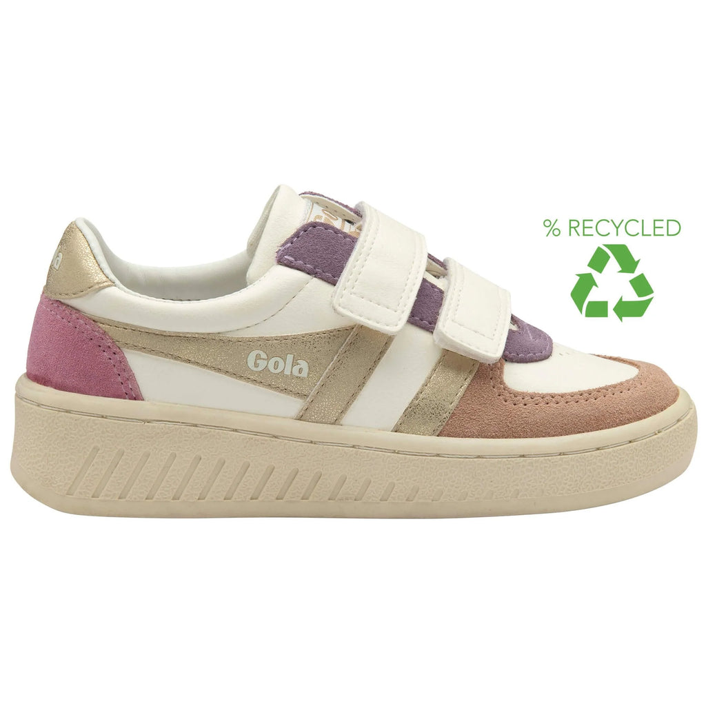 Gola Classics multi-coloured trainer with hook and loop fastening and recycled symbol