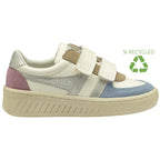 Gola multi-coloured trainer with touch and close fastenings and recycled symbol