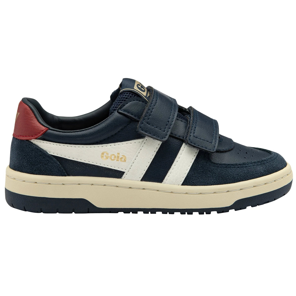 Gola Classics navy and white trainer with hook and loop fastening