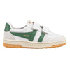Gola Classics Baskets à bride Hawk pour enfants - Blanc/Vert foncé