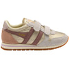 Gola Classics Kids' Daytona Blaze Strap Trainers - Gold/Brownrose/Chalk Pink