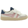 Gola Classics Baskets à bride Falcon pour enfants - Blanc/Rose craie/Clair de lune