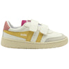 Gola Classics Baskets à bride Falcon pour enfants - Rose blanc/pollen/corail