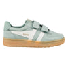 Gola Classics Kids' Hawk Suede Strap Trainers - Green Mist/Off White/Gum