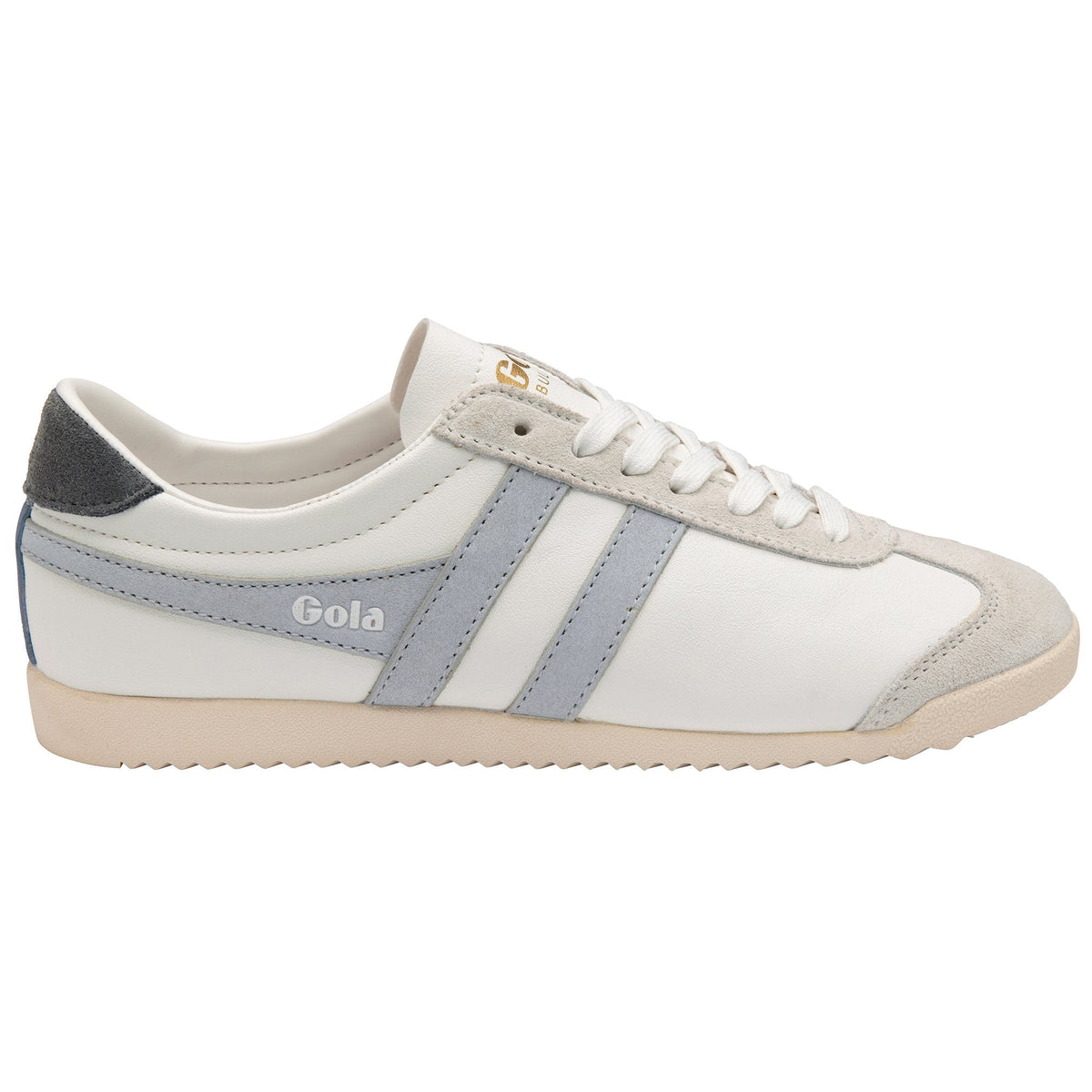 Gola Classics white trainer with grey suede detailing and white laces