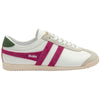 Gola Classics Baskets Bullet Pure pour femmes - Blanc/Fuchsia/Vert jardin