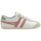 Gola Classics white trainer with pink side stripes and green heel tab