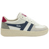 Gola Classics Baskets Trident Grandslam pour femmes - Blanc/Clair de lune/Fuchsia