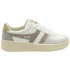 Gola Classics Baskets Trident Grandslam pour femmes - Blanc/Gris plume/Avoine