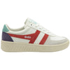 Gola Classics Baskets Trident Grandslam pour femmes - Brume blanche/corail/marine