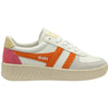 Gola Classics Baskets Trident Grandslam pour femmes - Blanc/Abricot/Babeurre