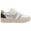 Gola Classics Baskets Trident Grandslam pour femmes - Blanc/Bleu glacier/Soleil