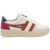 Gola Classics Baskets Trident Grandslam pour femmes - Épices blanches/oranges/paon