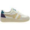 Gola Classics Baskets Trident Grandslam pour femmes - Blanc/Babeurre/Paon