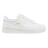 Gola Classics Baskets en cuir Grandslam pour femmes - Blanc/Blanc/Blanc