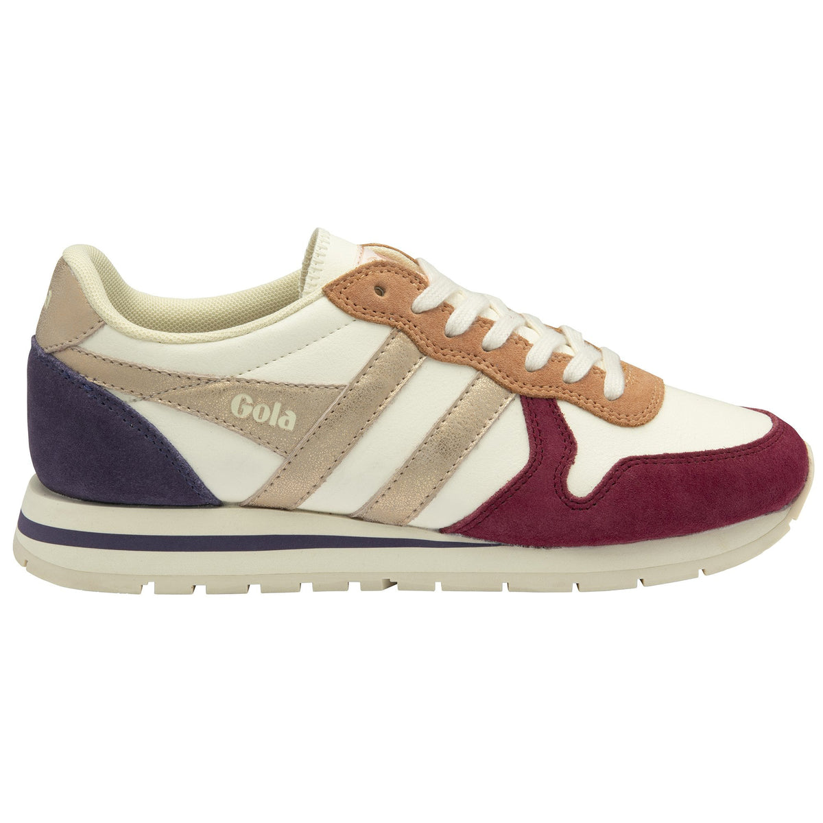 Gola Classics multi-coloured trainer with suede panels and metallic side stripes
