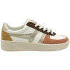 Gola Classics Chaussures d'entraînement Grandslam Quadrant pour femmes - Blanc cassé/Terre cuite/Or/Moutarde