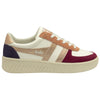 Gola Classics Chaussures d'entraînement Grandslam Quadrant pour femmes - Blanc cassé/Cerise/Or rose/Prune