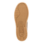 Tan rubber trainer sole with chevron tread pattern and Gola branding
