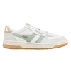 Gola Classics Women's Hawk Trainers - White/Green Mist/Gold