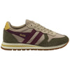 Gola Classics Baskets Daytona Chute pour femmes - Os/Kaki/Cerise