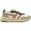Gola Classics Baskets Saturn Quadrant pour femmes - Blanc cassé/Os/Rose corail
