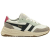 Gola Classics Baskets Saturn Quadrant pour femmes - Blanc cassé/Gris plume/Orage
