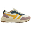 Gola Classics Baskets Saturn Quadrant pour femmes - Blanc cassé/Rose pastel/Soleil