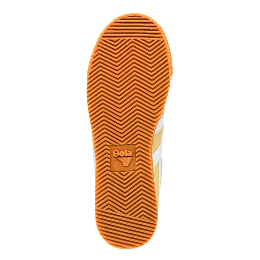 Gola Classics trainer sole with chevron tread pattern and embossed logo