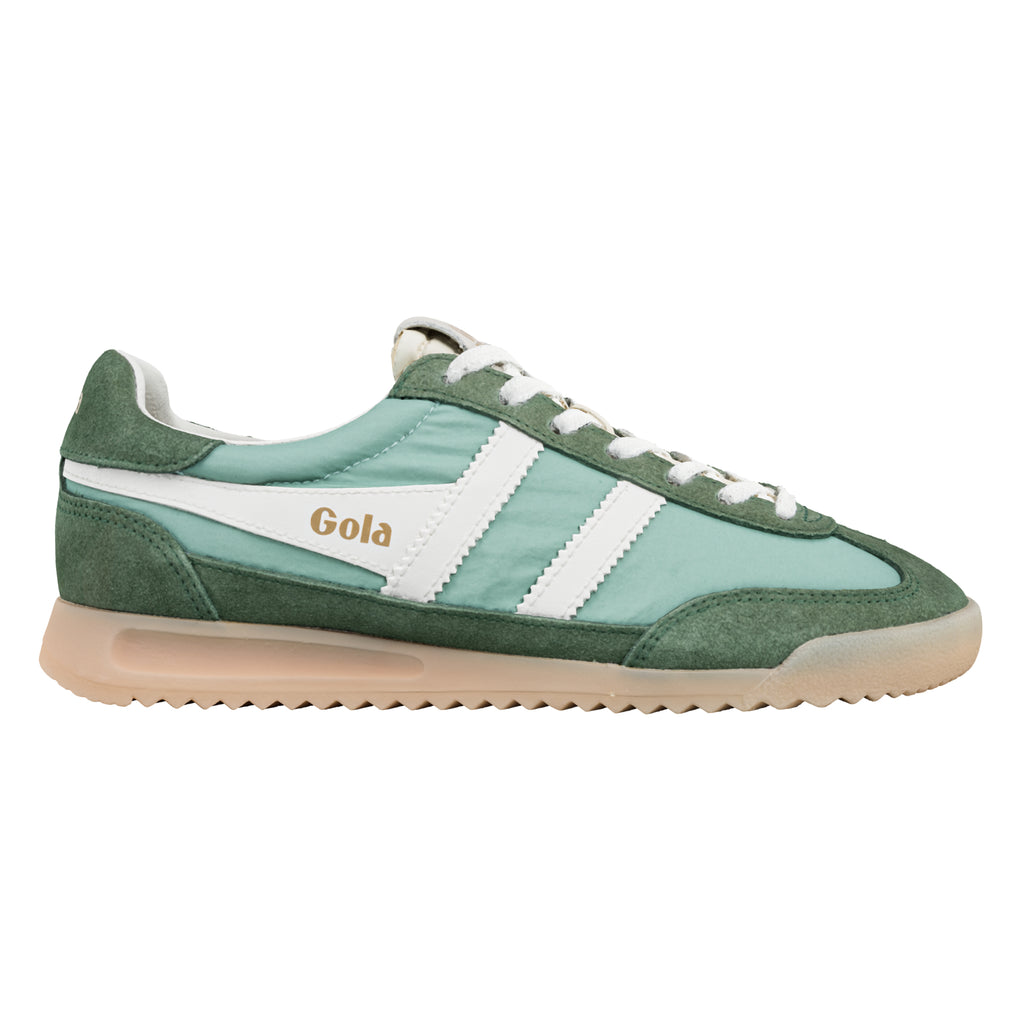 Gola Harrier trainer in green and white