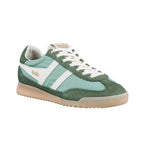 Gola Harrier trainers in green and white