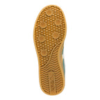 Gum rubber trainer sole with circular grip pattern and Gola branding