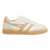 Gola Classics Baskets en cuir Viper pour femmes - Blanc cassé/Os/Caramel clair/Gomme