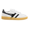 Gola Classics Sheerluxe Baskets en cuir Viper pour femmes - Blanc/Noir/Gomme
