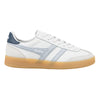 Gola Classics Baskets en cuir Viper pour femmes - Blanc/Air/Marine/Gomme