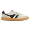 Gola Classics Hawk '83 Damen-Sneaker - Cremeweiß/Knochenfarben/Schwarz/Zahnfleisch
