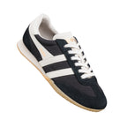 Gola Harrier trainer in black and off-white