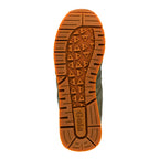 Rubber trainer sole with triangular tread pattern and Gola branding