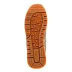 Rubberised gum sole of a Gola trainer with triangular tread pattern
