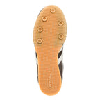 Tan rubber trainer sole with circular grip pattern and Gola branding