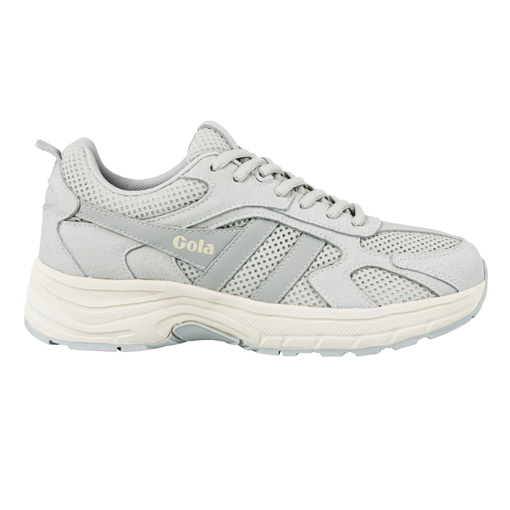 Gola Classics grey mesh and suede trainer with cream sole