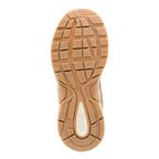 Tan rubber trainer outsole with a grid tread pattern and Gola branding