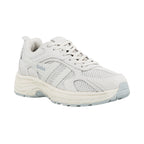 Off white Gola trainer with mesh and suede panels and a chunky sole