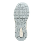 Grey rubber trainer sole with textured grip pattern and Gola branding