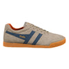 Gola Classics Baskets Harrier en daim pour hommes - Rhinocéros/Marine/Orange sombre
